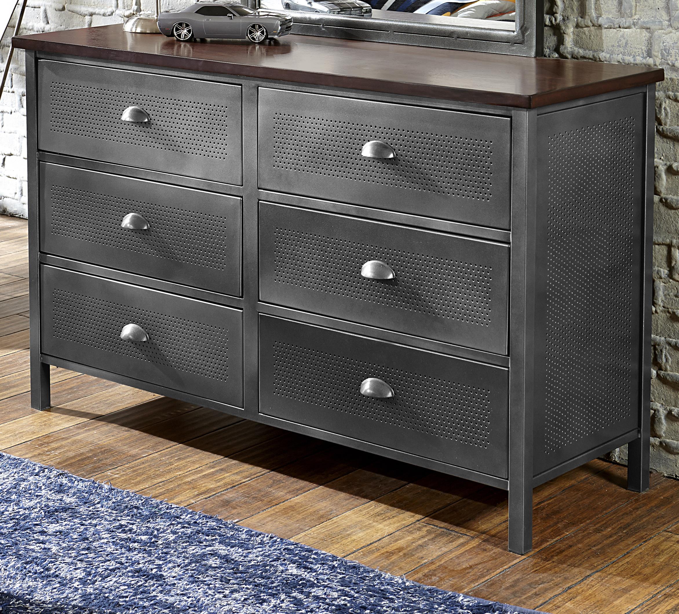 Grey metal dresser Clearance