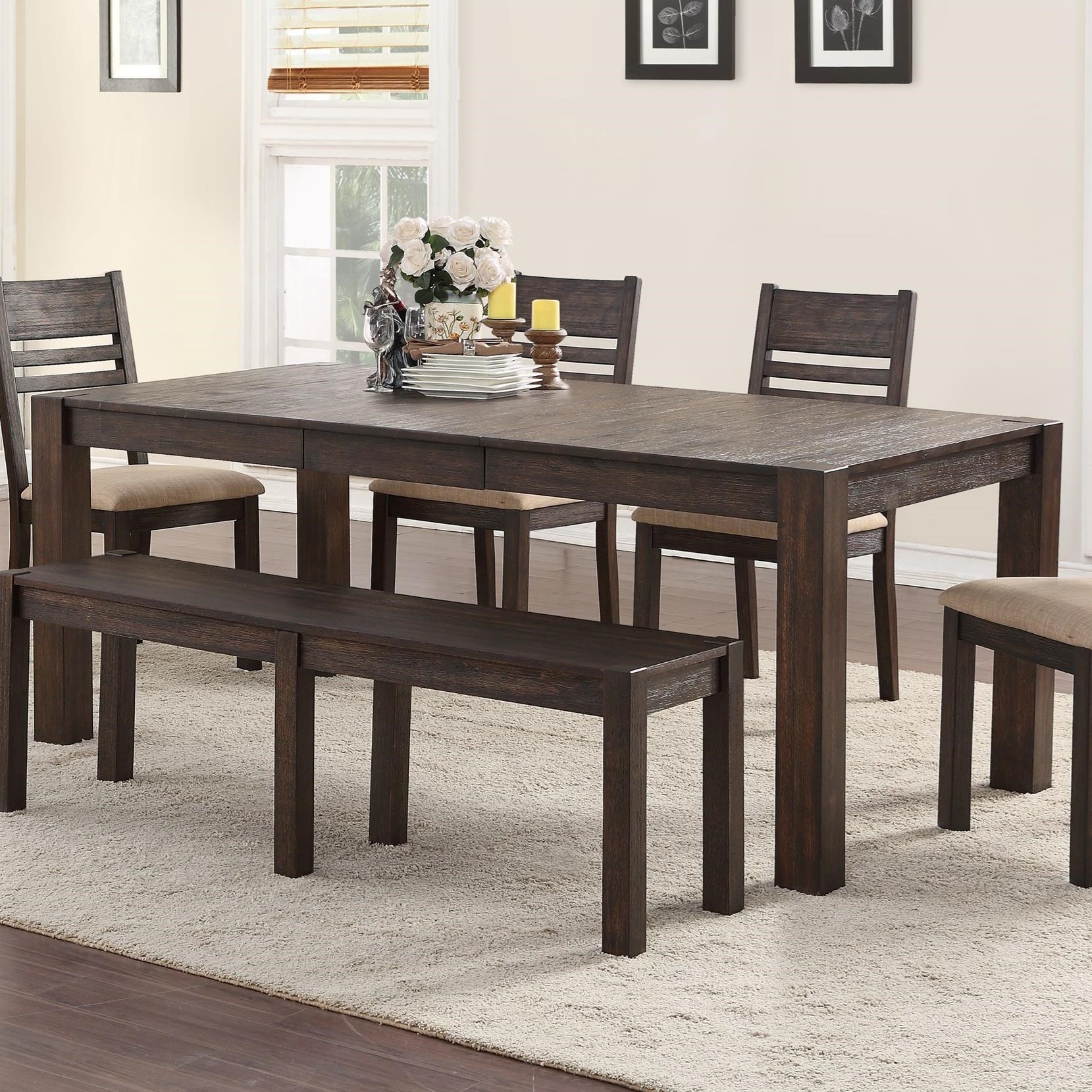 Tyler Contemporary Dining Table With Leaf Walker S Furniture