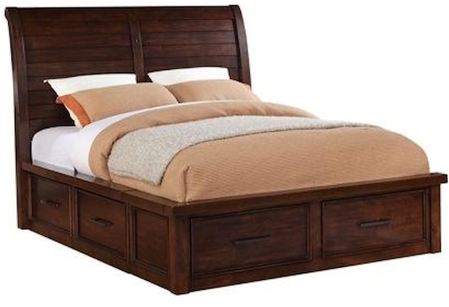 Holland House Sorrento King Sleigh Storage Bed Morris Home Sleigh Beds