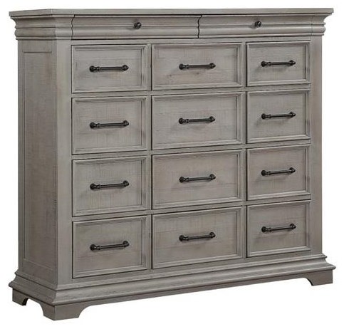 Hh Lynd 14 Drawer Gentleman Chest Walker S Furniture Drawer Chests Mid century danish modern teak tambour door gentleman's dresser chest. lynd 14 drawer gentleman chest by hh at walker s furniture