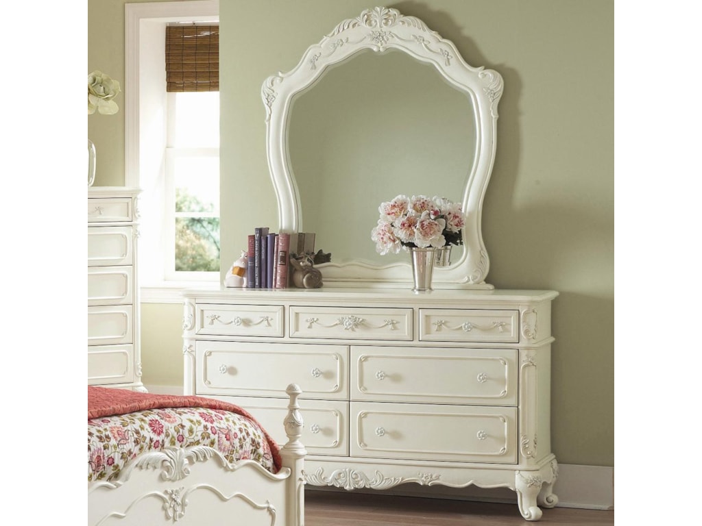Homelegance 1386Dresser and Landscape Mirror