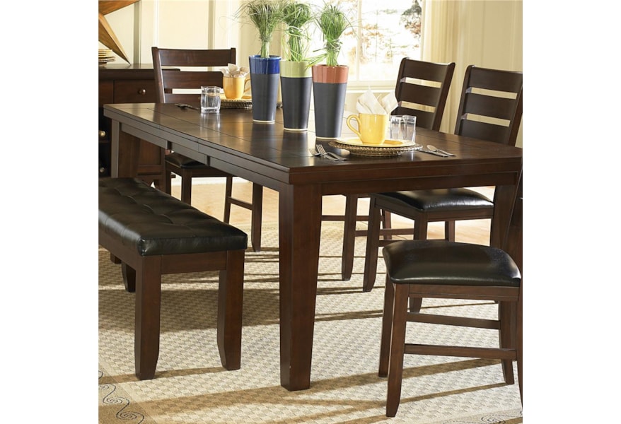 Homelegance Ameillia Rectangular Dining Table Dark Oak Finish Value City Furniture Dining Tables