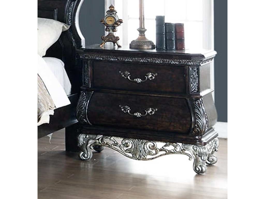 Home Insights Olympus Nightstand With Two Drawers Royal Furniture Home Insights Olympus Nightstand With Two Drawers