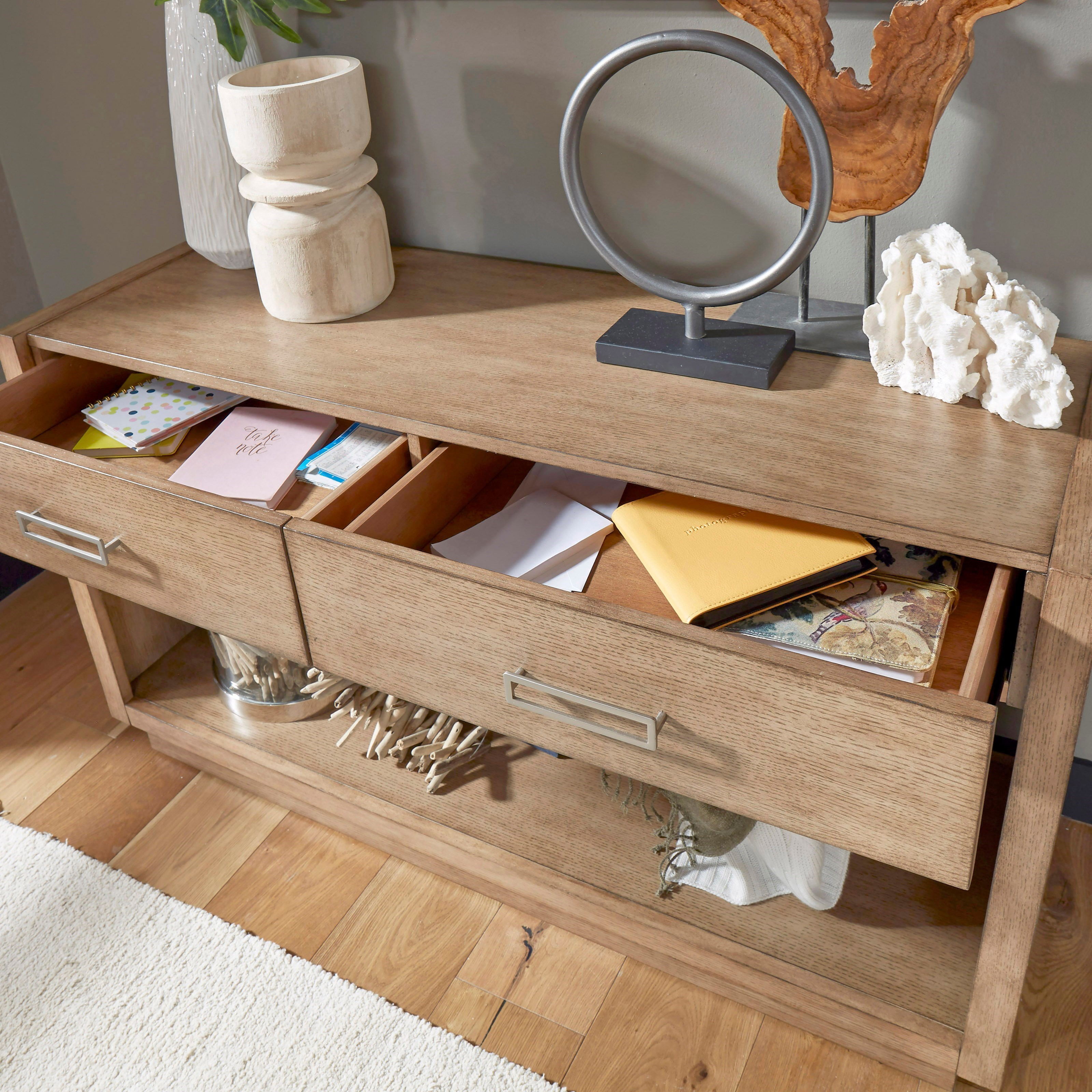 Homestyles Big Sur Casual Console Table With Drawers Value City Furniture Sofa Tables Consoles