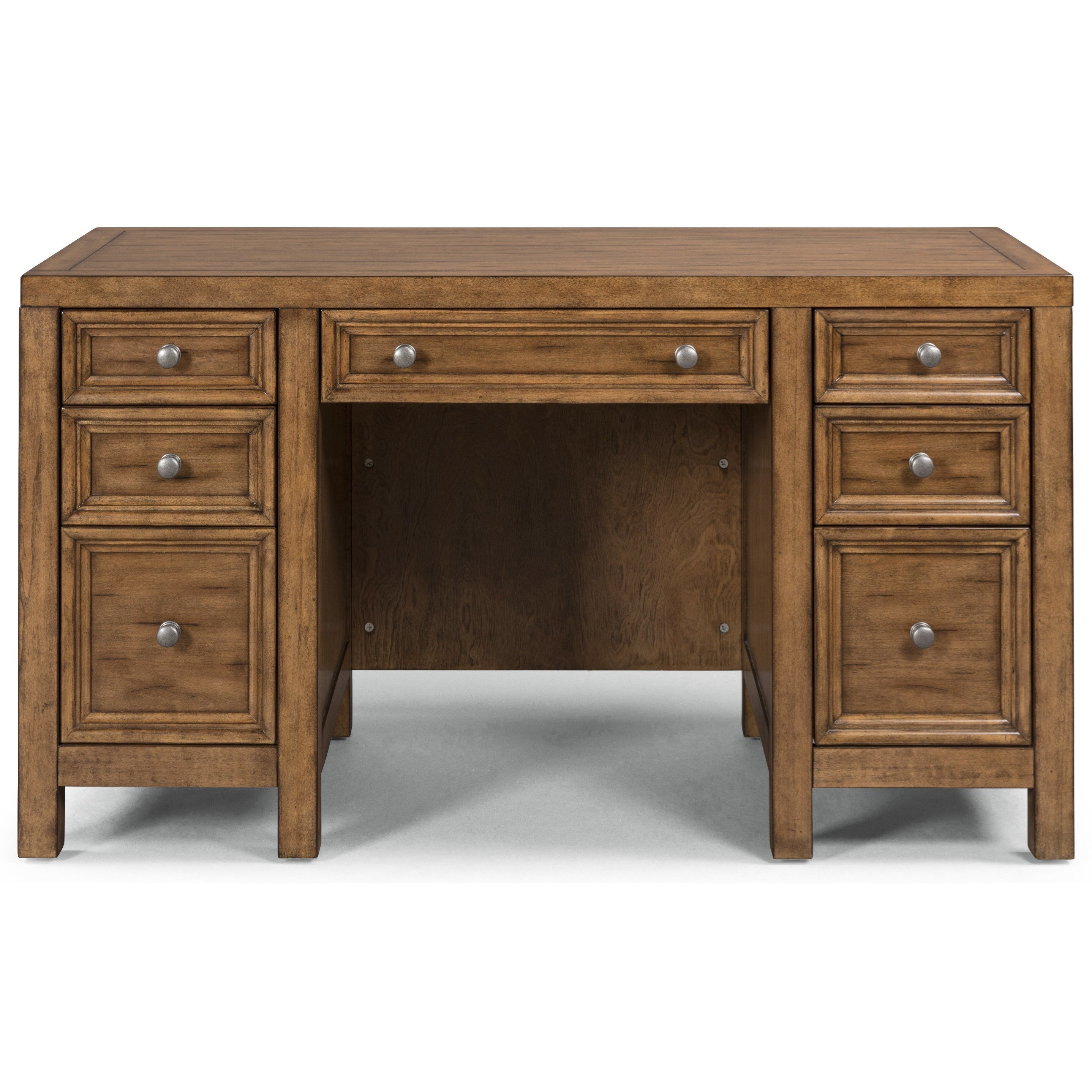 Homestyles Sedona Traditional Double Pedestal Desk Value City Furniture Double Pedestal Desks