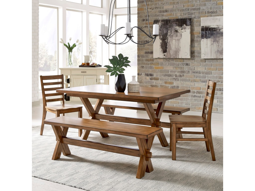 Homestyles Sedona 5420 31 Traditional Trestle Dining Table Sam