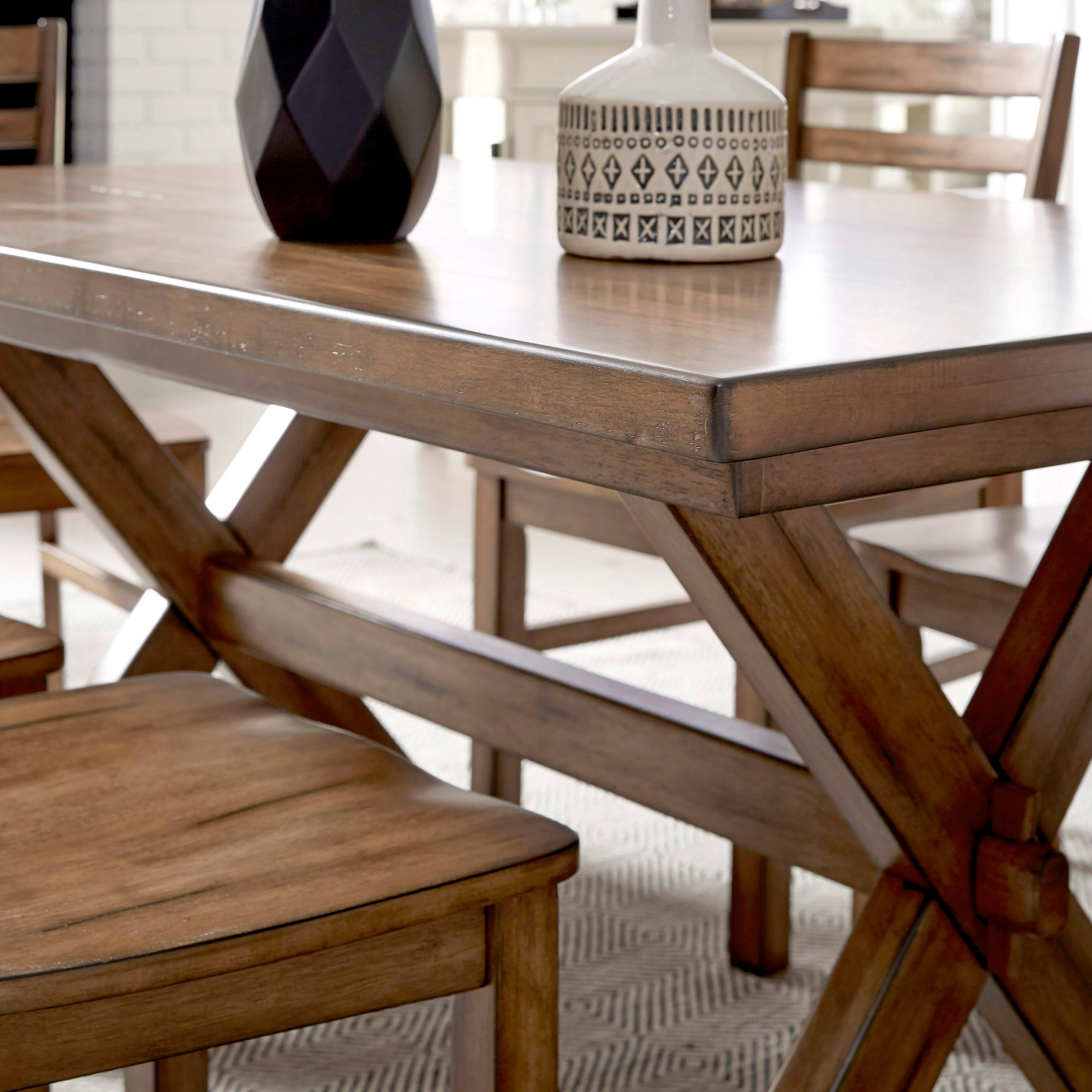 Homestyles Sedona 5420 31 Traditional Trestle Dining Table Sam