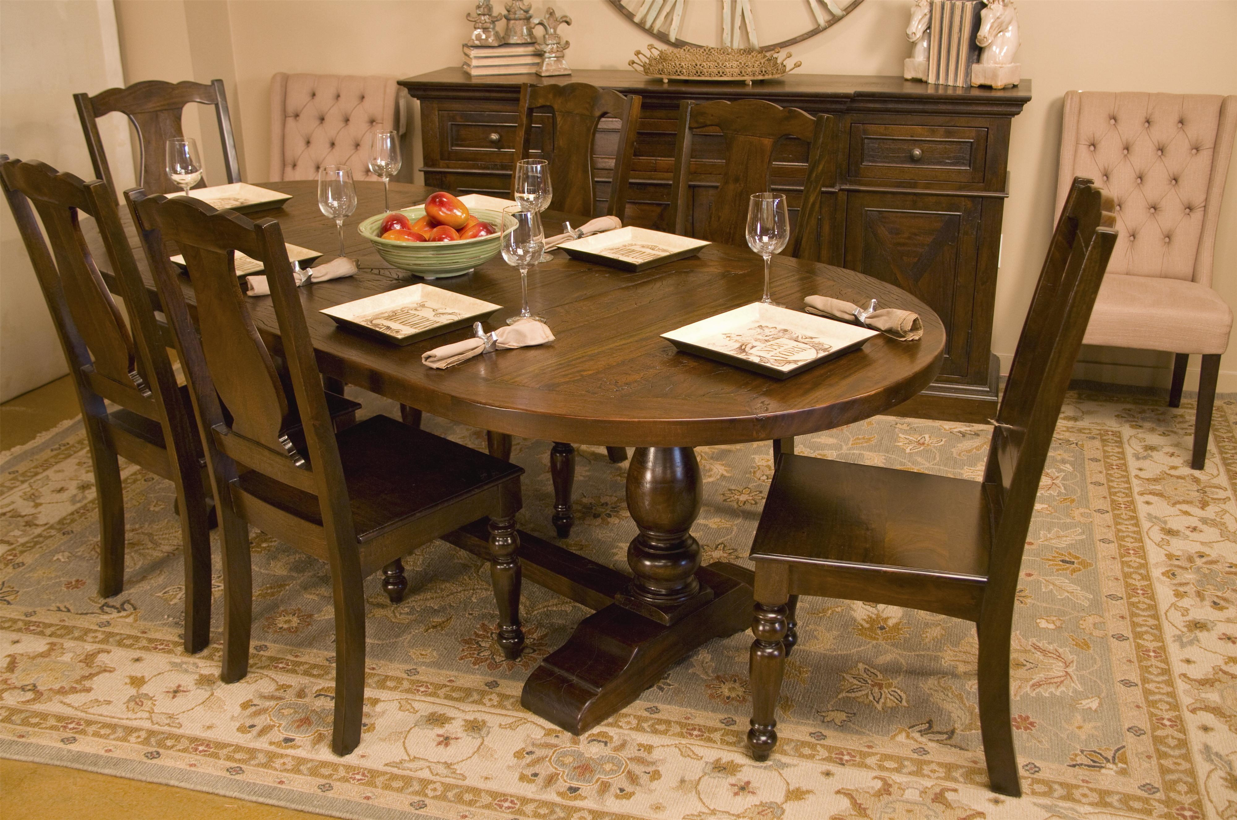 Home Trends Design Casablanca 7 Piece Oval Table Chair Set Hudson S Furniture Dining 7 Or More Piece Set