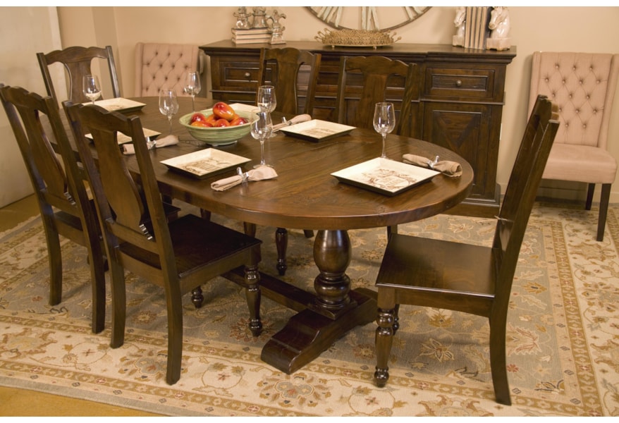 Home Trends Design Casablanca 7 Piece Oval Table Chair Set Hudson S Furniture Dining 7 Or More Piece Set