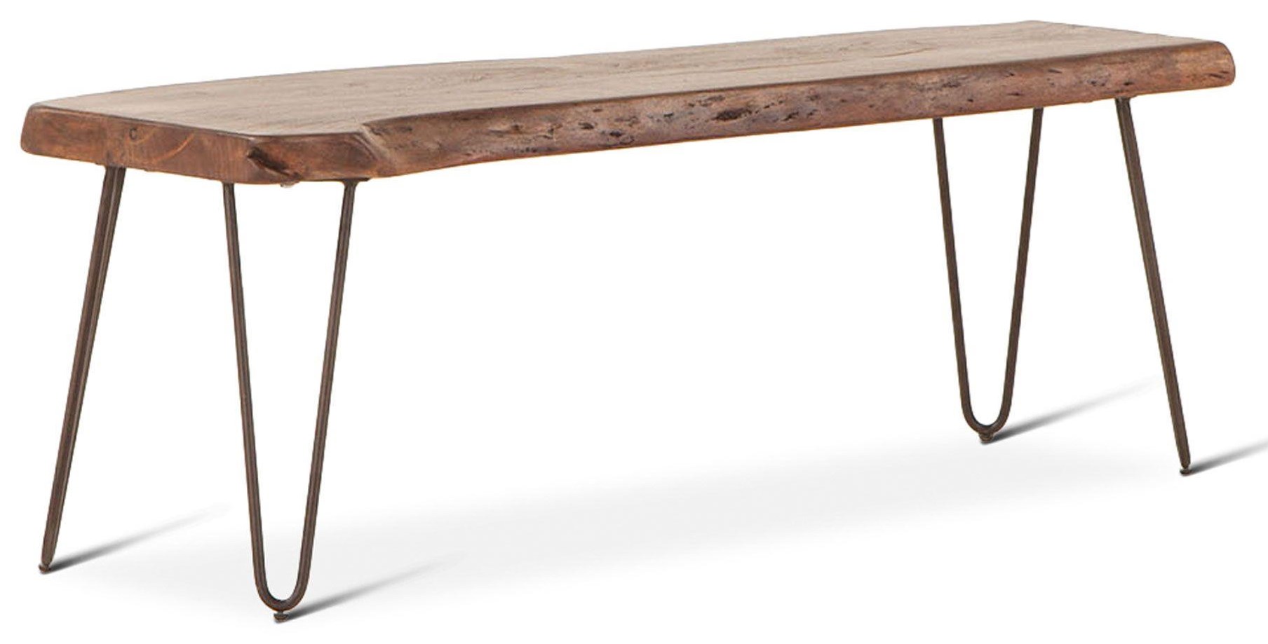 Beglobal Vail Live Edge Dining Table With Metal Legs Belfort Furniture Kitchen Tables