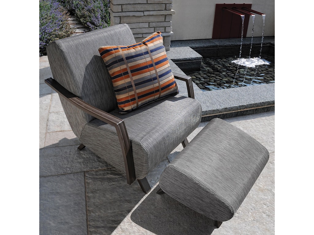 Homecrest Airo2 Outdoor Arm Chair W Ottoman Becker Furniture