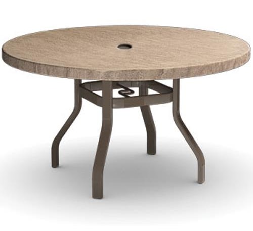 Homecrest Slate 3742RBSLNU 42 Balcony Table Without Umbrella Hole Homecrest Slate 3742RBSLNU 42 Balcony Table Without Umbrella Hole