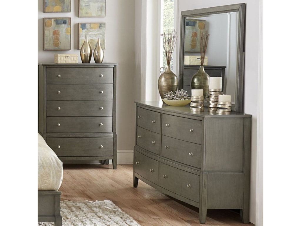 Cotterill Contemporary Dresser And Mirror Set By Homelegance Cotterill Contemporary Dresser And Mirror Set By Homelegance