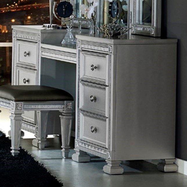 Homelegance 1958 Glam Vanity With 6 Drawers Darvin Furniture Homelegance 1958glam Vanity