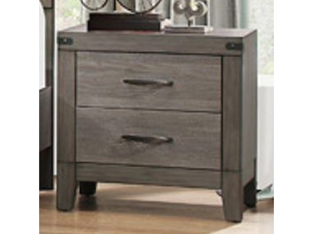 Homelegance 2042 2042 4 Contemporary 2 Drawer Nightstand With
