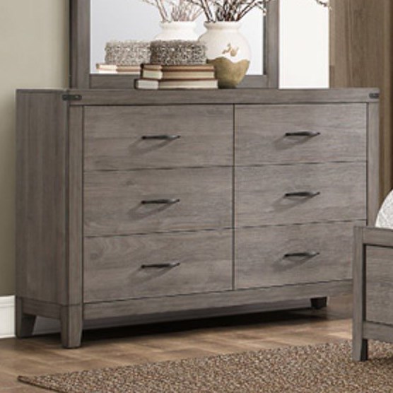 Homelegance 2042 Contemporary 6 Drawer Dresser With Modern