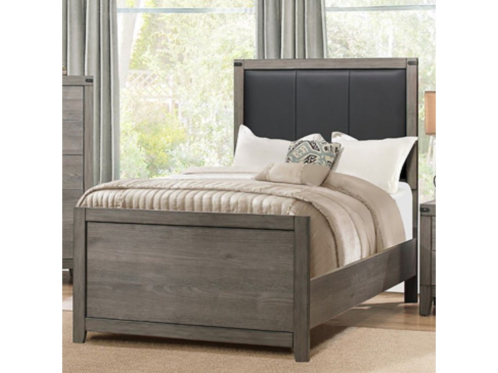 Homelegance 2042 Contemporary Twin Bed With Upholstered Homelegance 2042 Contemporary Twin Bed With Upholstered