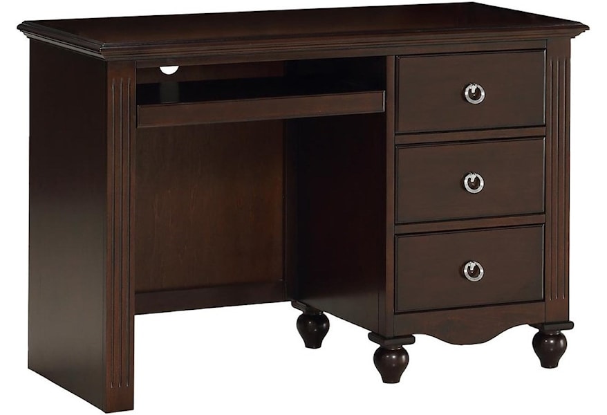 Homelegance 2058c 3 Drawer Writing Desk With Keyboard Tray Value