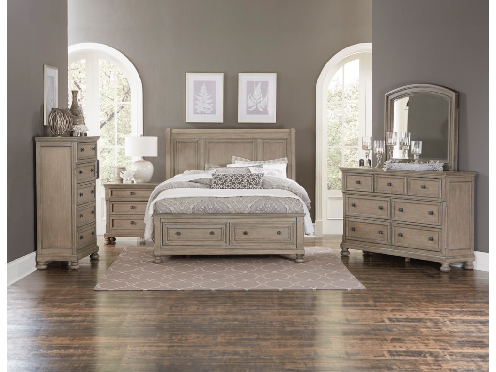 Homelegance 2259GYKing Storage Bed