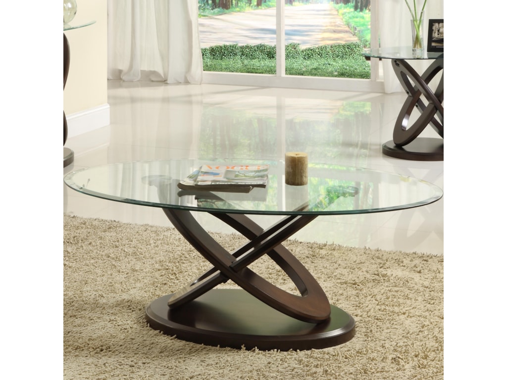 Homelegance 3401WOval Cocktail Table
