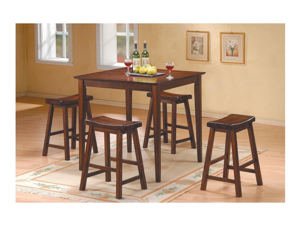 5302 5pc Counter Height Dinette Set By Homelegance At Value City Furniture