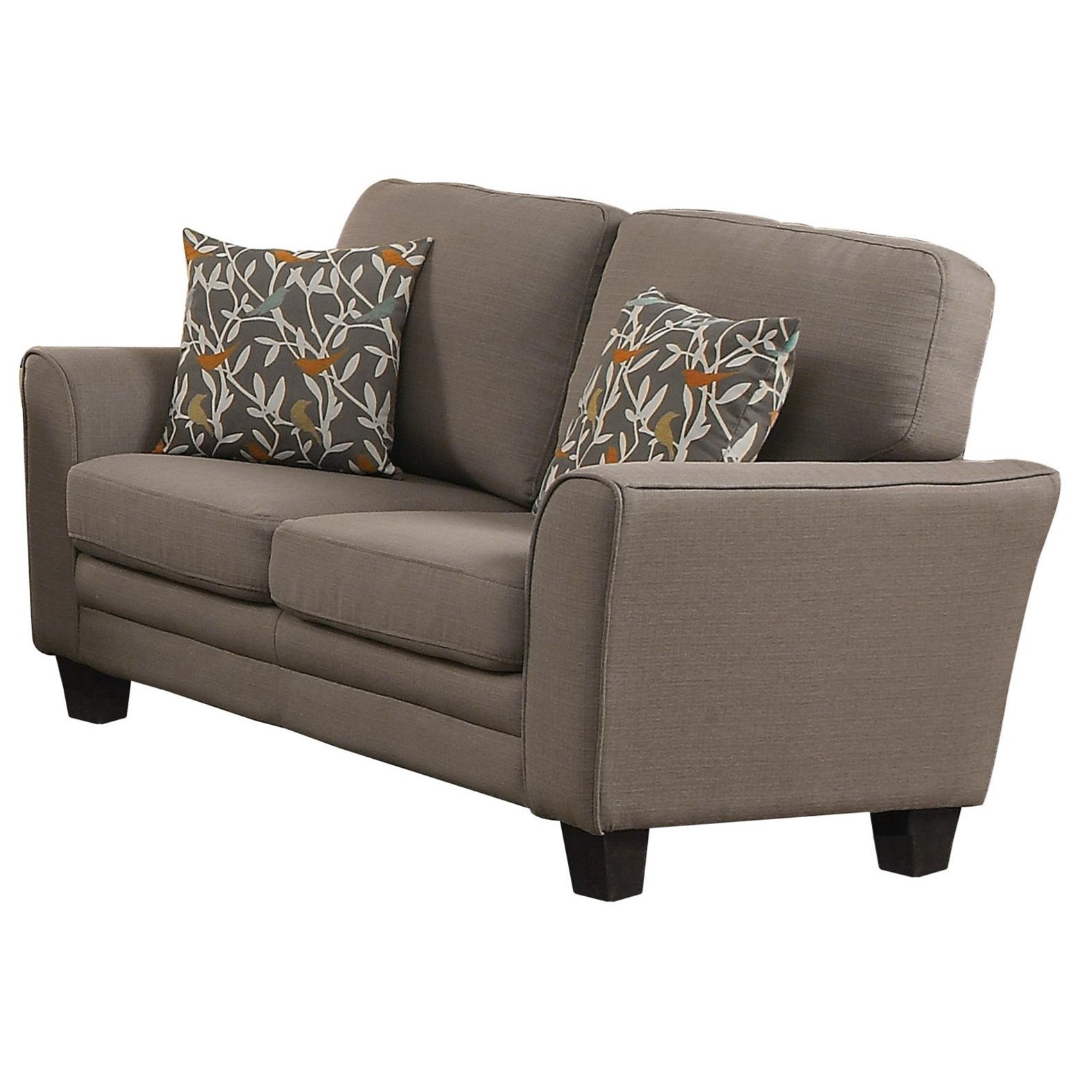 Homelegance Furniture Adair 8413gy 2 Transitional Loveseat Del