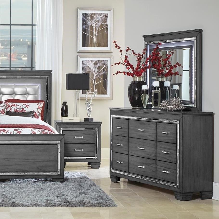 Homelegance Allura Dresser Mirror With Led Lighting Darvin