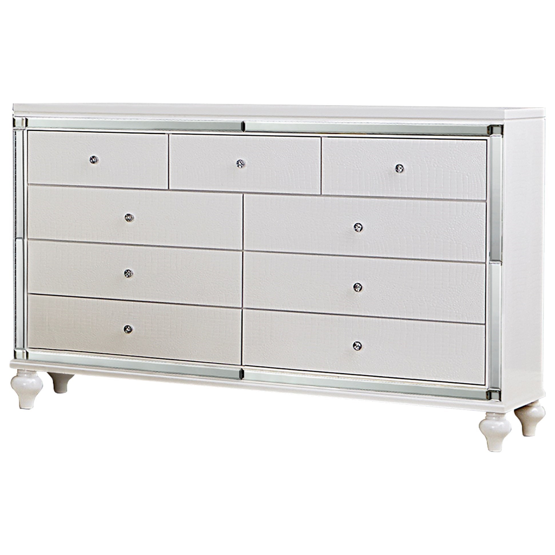 White glam dresser