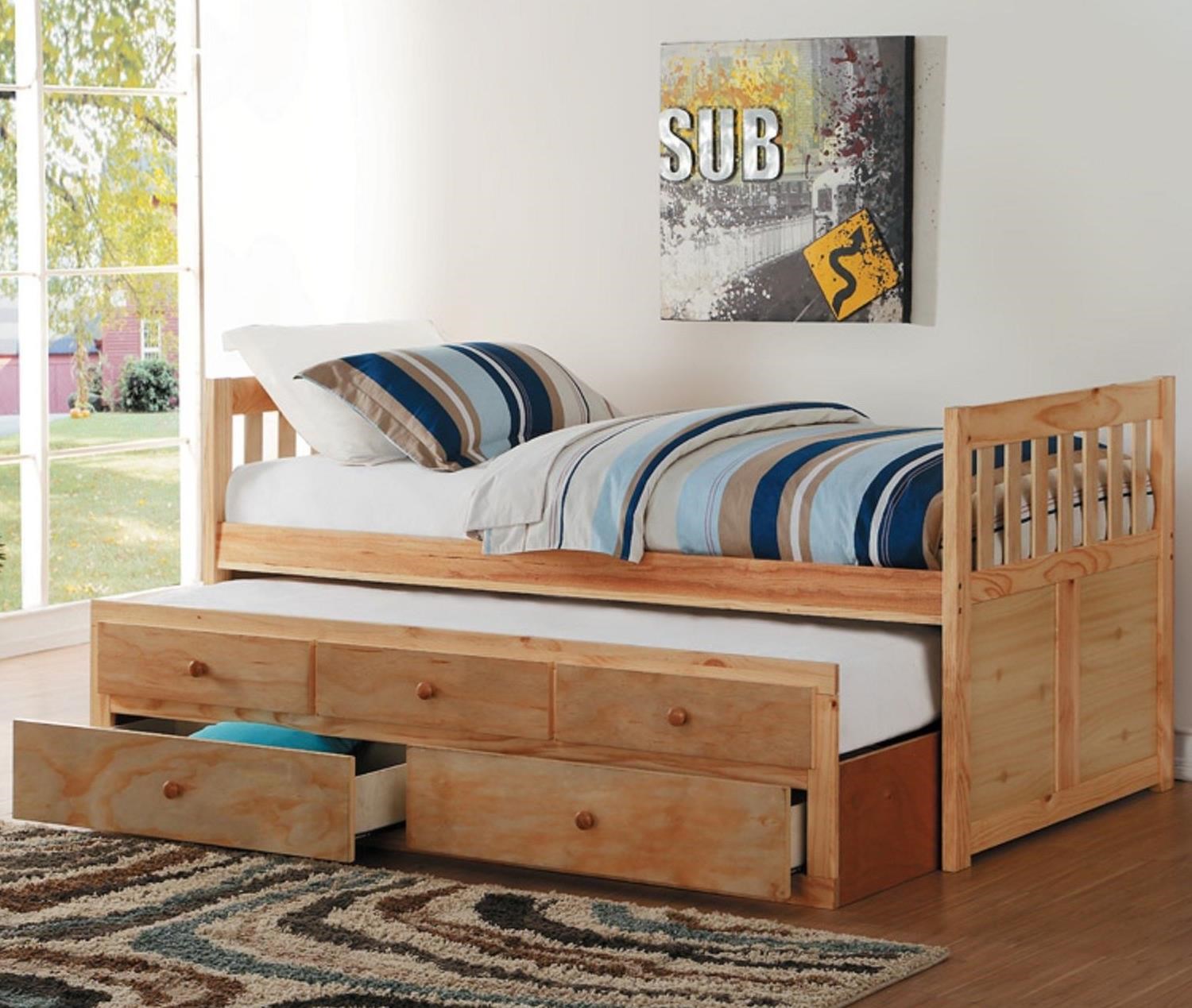 Homelegance Bartly Twin Captain S Bed With Trundle Value City