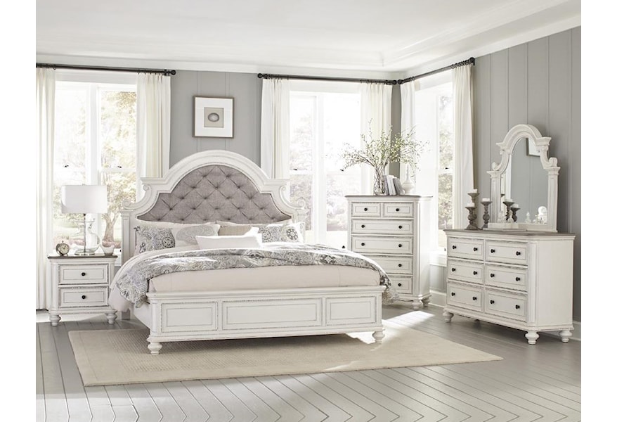 Homelegance Baylesford Antique White Dresser and Mirror Combo | Dream Home  Interiors | Dresser &amp; Mirror Sets