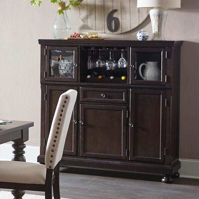 Homelegance Begonia Transitional Curio With Wine Storage Darvin