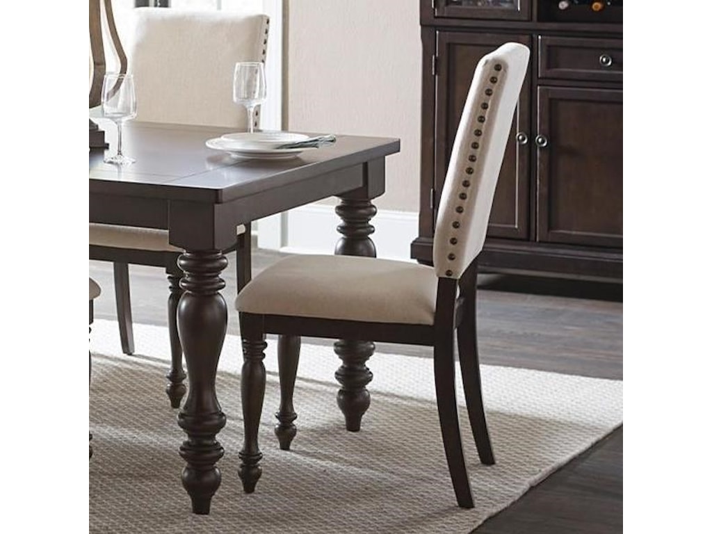 Homelegance Begonia Transitional Side Chair With Nailhead Trim