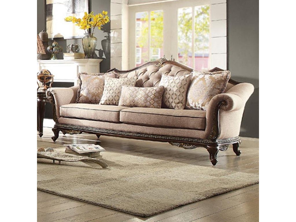 Homelegance Bonaventure 19359 3 Sofa With Tufted Back Hudsons