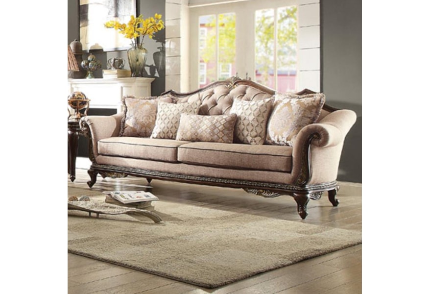 Homelegance Bonaventure Sofa With Tufted Back A1 Furniture Mattress Sofa