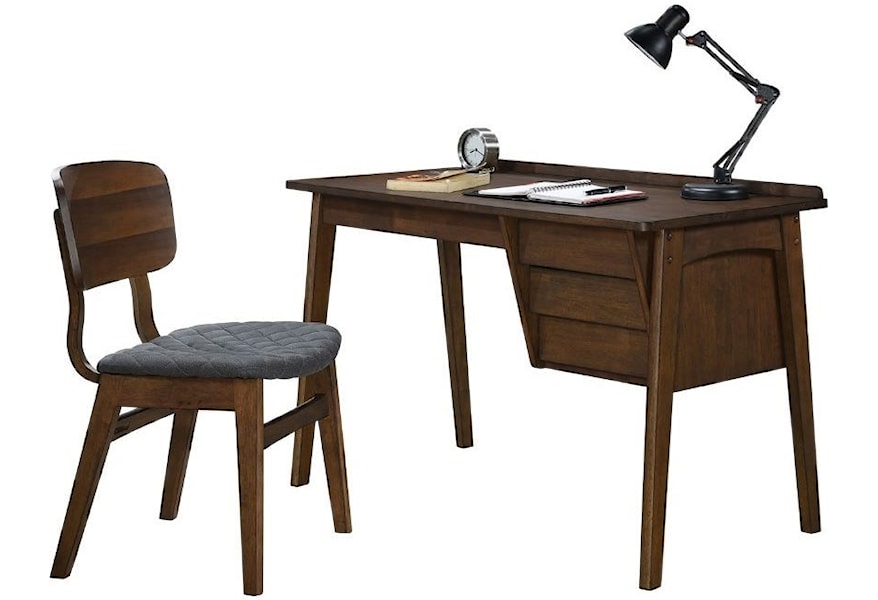 Homelegance Calix Contemporary 3 Drawer Writing Desk And Chair