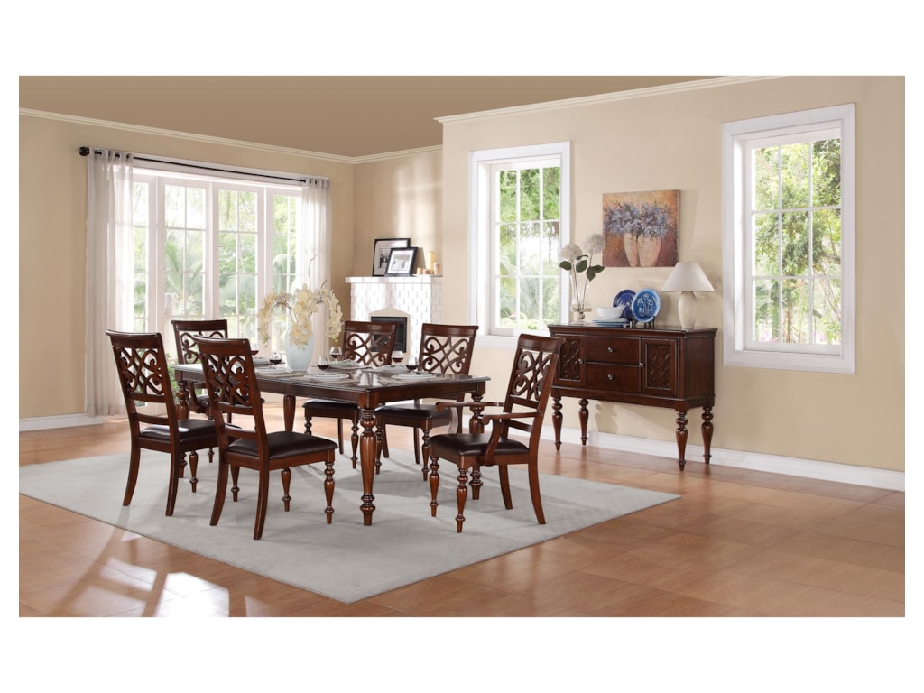 Homelegance Furniture Creswell Traditional Formal Dining Room Creswell Traditional Formal Dining Room