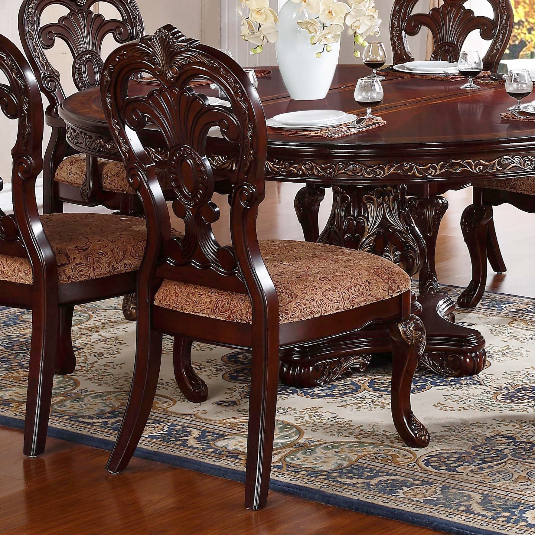 Homelegance Deryn Park Traditional Dining Side Chair With