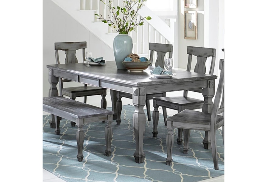 Homelegance Fulbright Rectangular Dining Table With Butterfly Leaf Value City Furniture Kitchen Tables