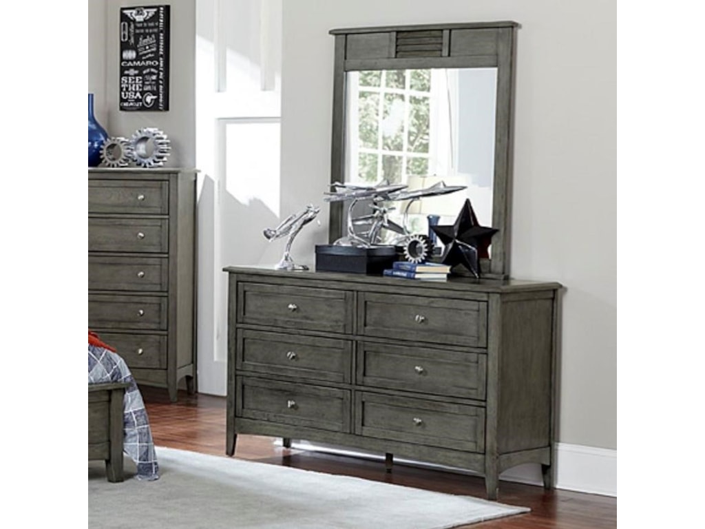 Homelegance Garcia Transitional Dresser And Mirror Combo With