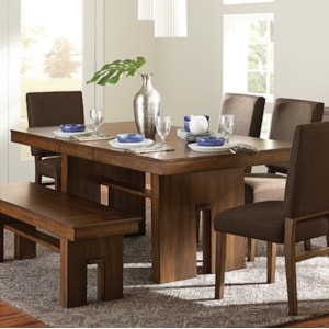 Homelegance Sedley Contemporary Dining Table With Self Storing Leaf A1 Furniture Mattress Dining Tables