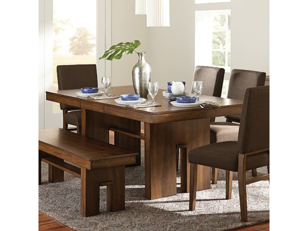 Homelegance Sedley Contemporary Dining Table With Self Storing Leaf Homelegance Sedley Contemporary Dining Table With Self Storing Leaf
