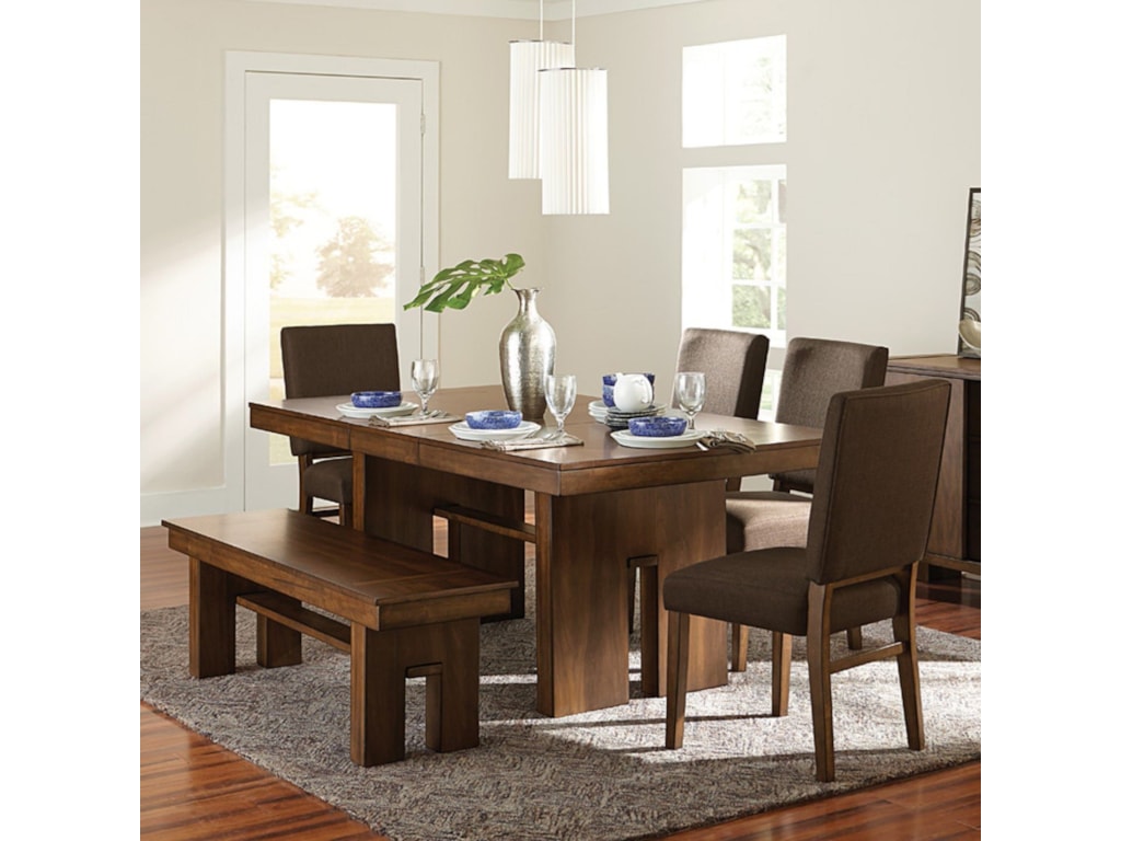 Homelegance Sedley Contemporary Table And Chair Set With Bench Homelegance Sedleytable And Chair Set With Bench