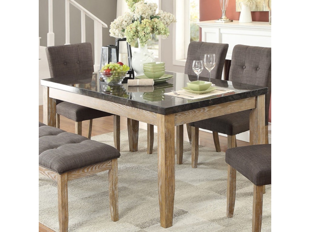 Homelegance Huron Contemporary Dining Table With Faux Marble Table Homelegance Huron Contemporary Dining Table With Faux Marble Table