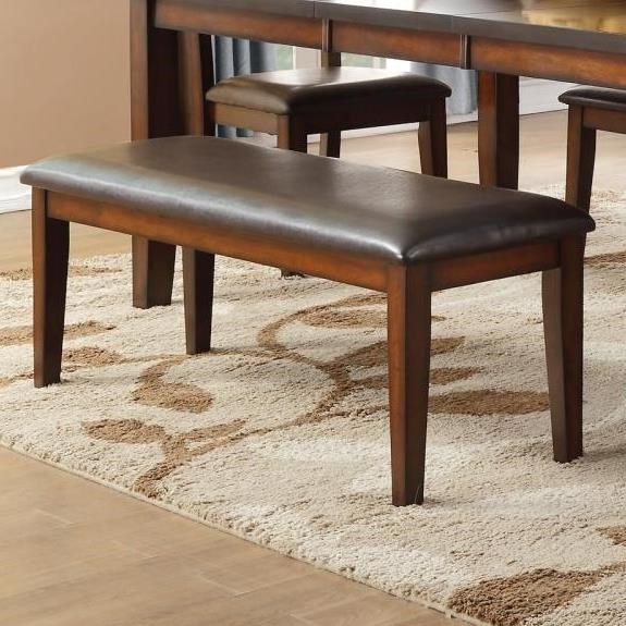 Homelegance Mantello Dining Bench With Bi Cast Vinyl Seat Cover