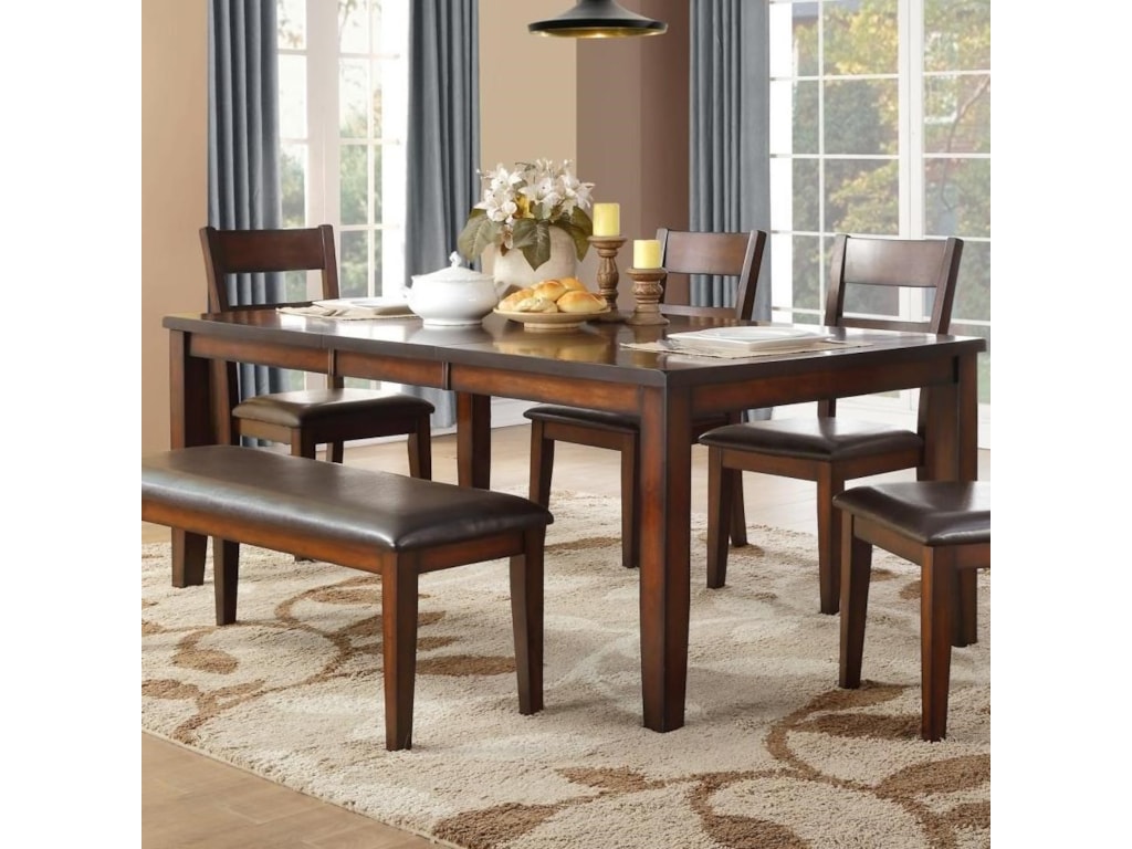 Mantello Transitional Dining Table With Leaf By Homelegance At Beck S Furniture Mantello Transitional Dining Table With Leaf By Homelegance At Beck S Furniture