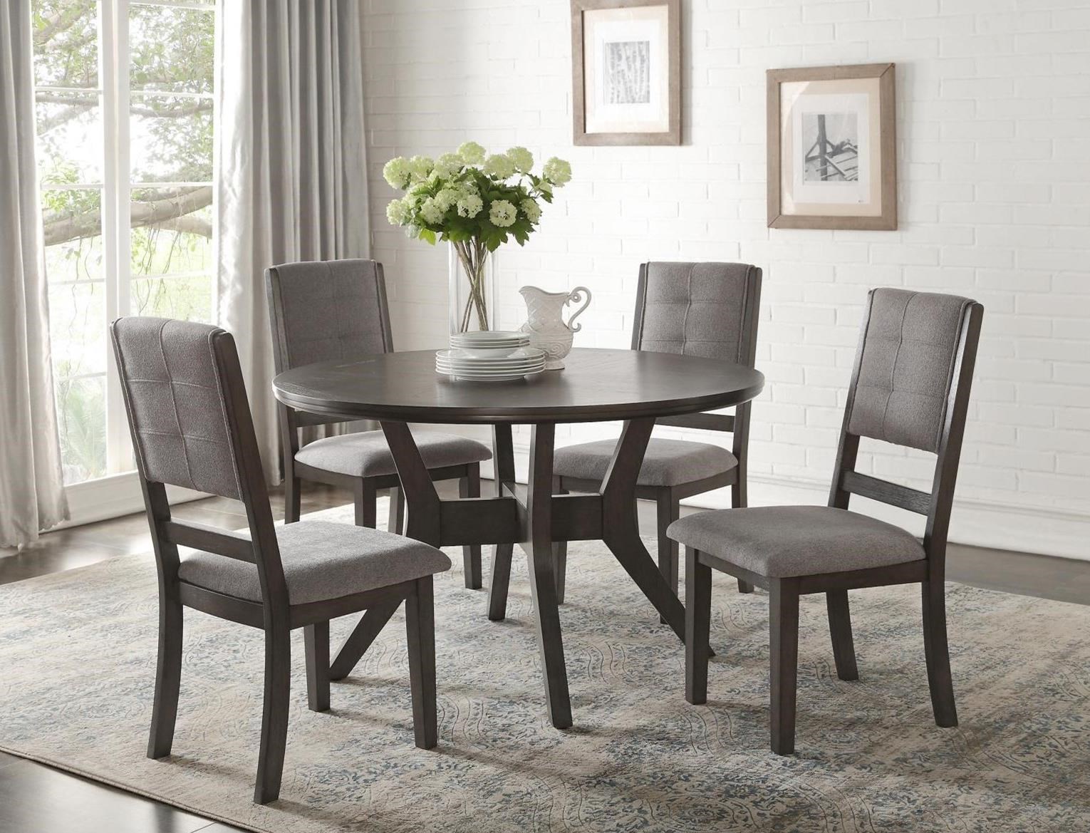 Homelegance Nisky 5165gy 48 Transitional Round Dining Table