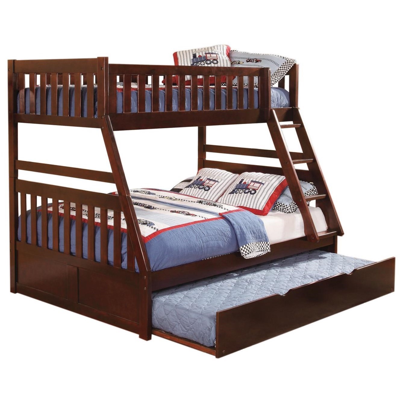 twin over full bunk bed with trundle