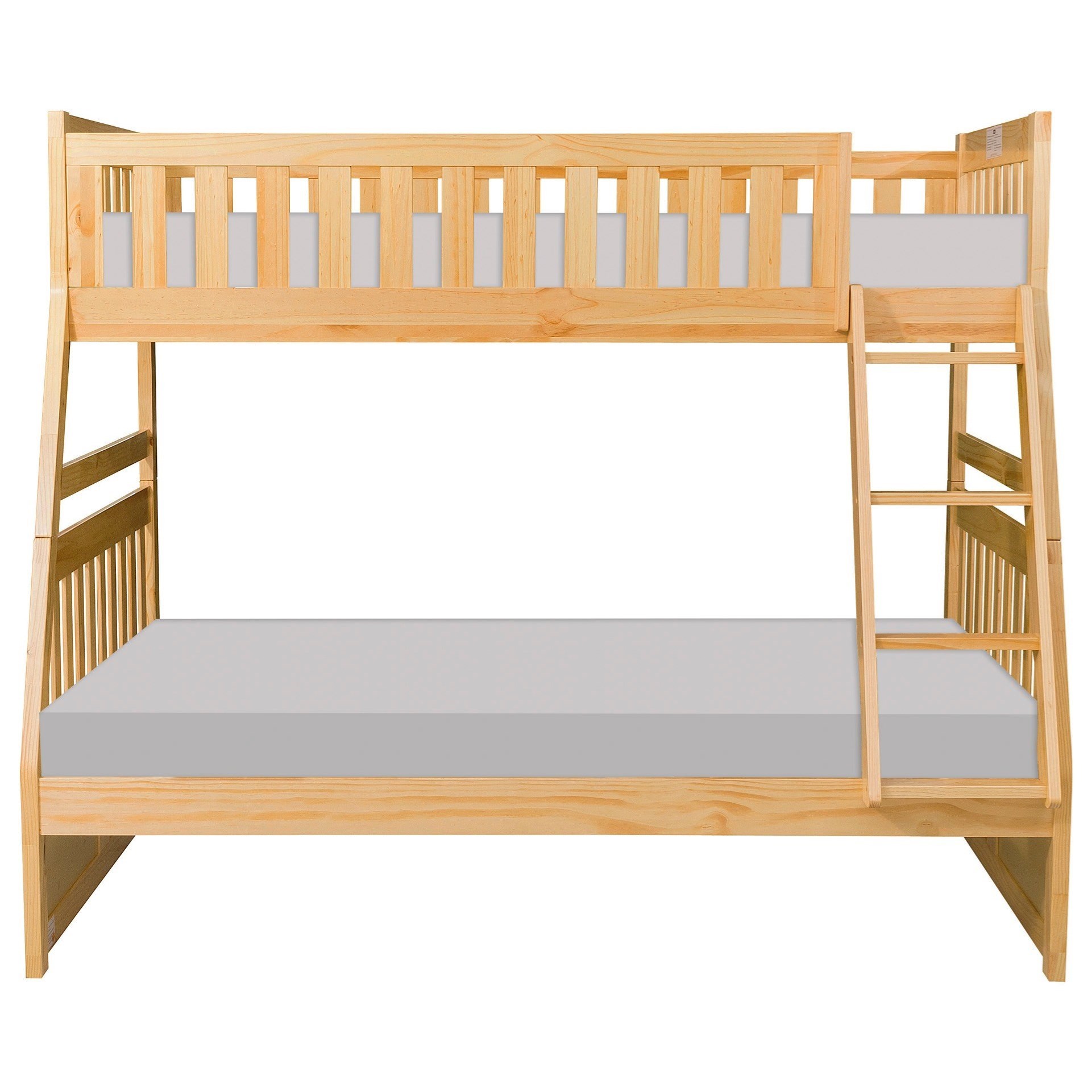 Natural Casual Twin Over Full Bunk Bed Walker S Furniture Bunk Beds