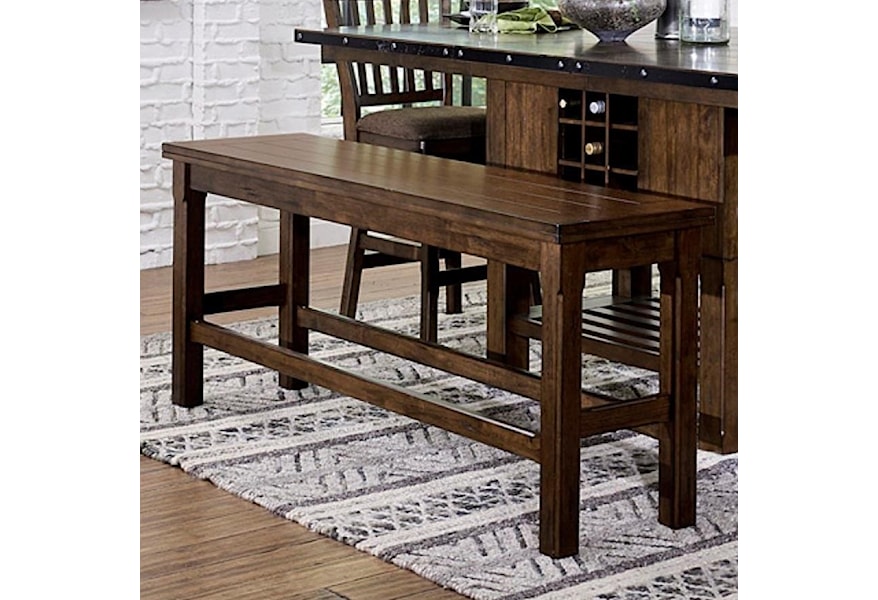 Homelegance Schleiger Counter Height Dining Bench Lindy S Furniture Company Dining Benches