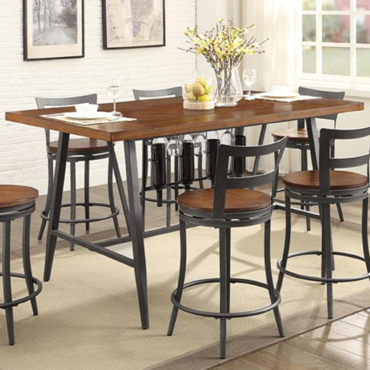 Homelegance Selbyville Contemporary Counter Height Table With